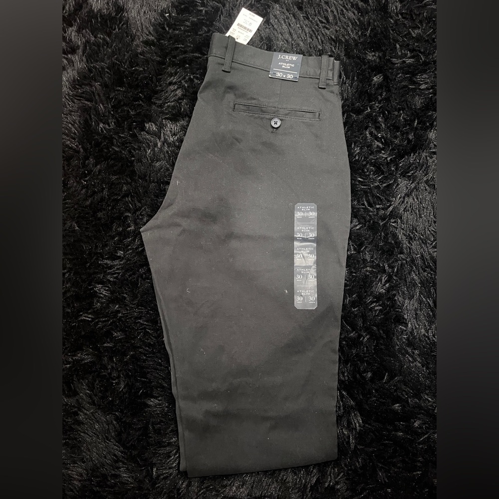 J Crew Flex Men’s Chino pants Athletic Slim, Charcoal Dark Gray 30X30